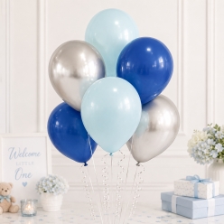 Silver, Mint, Blue 12